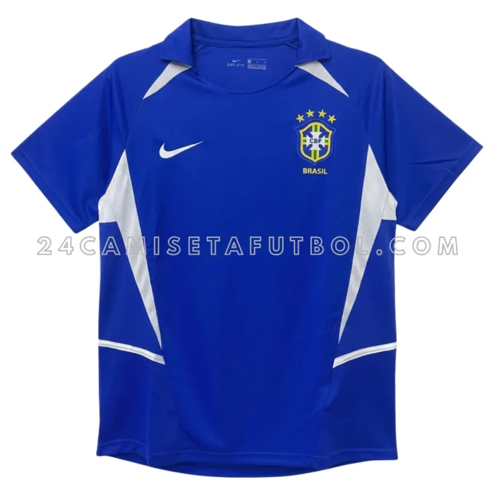 Camiseta retro segunda Brasil 2002